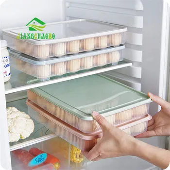

JiangChaoBo Can Be Stacked Refrigerator Egg Storage Box 24 Egg Care Kitchen With A Dust-Proof Food Storage Box