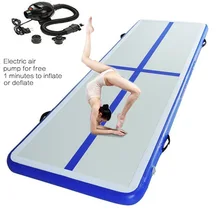 Matelas gonflable de gymnastique, piste Airtrack de 3m, 4m, 5m, Gym, culbutes, jeux olympiques de Yoga, lutte, pompe à Air électrique Yogo