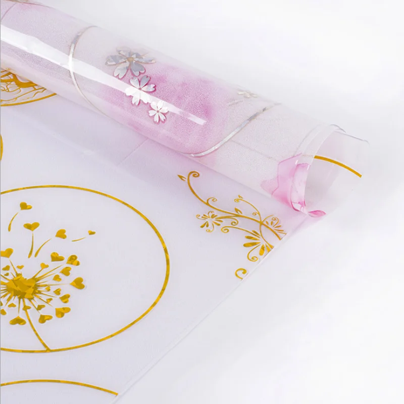 

HAZY 1.5mm PVC Tablecloth Waterproof Rectangle Transparent Table Cover with Kitchen Pattern Protector Dining Table for Kitchen