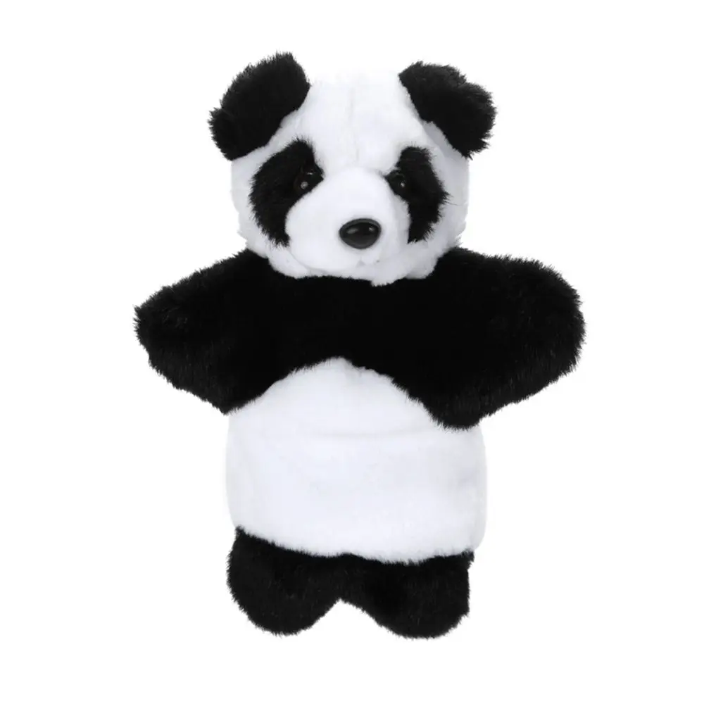 Новая мягкая плюшевая кукла мультфильм черная и белая Милая панда ручная кукла дети смешные творческие животные детская сказка мягкая