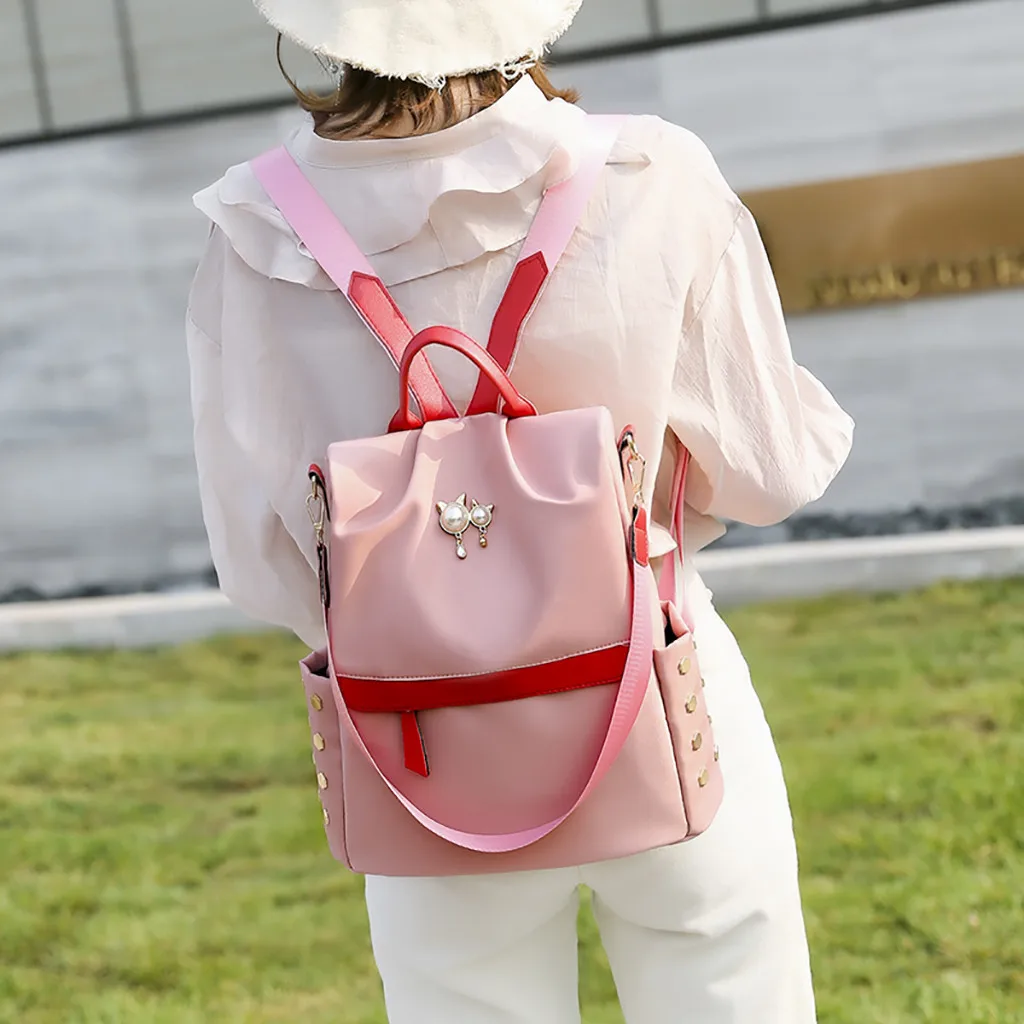 

Large Women Oxford Multifunction School Bags Girls Casual Anti Theft Female Graffiti Travel Casual Backpack Mochila May6