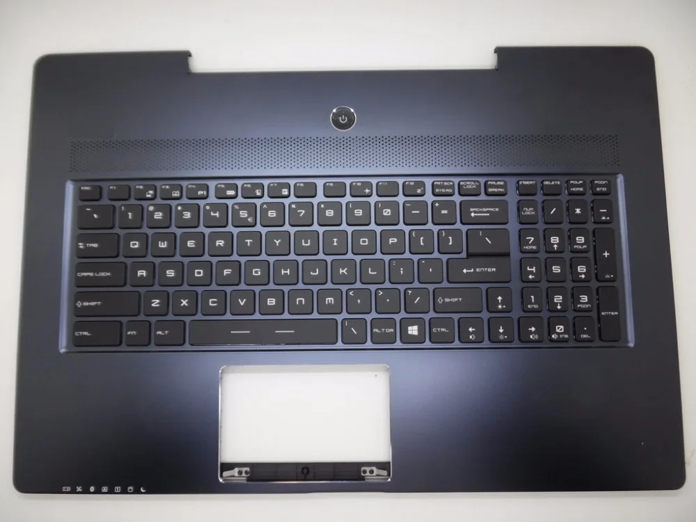 Подставка для ноутбука и клавиатура для MSI GS72 V143422BK1 V143422BK2 UI английская S1N-3EUS219-SA0 307772C417B621