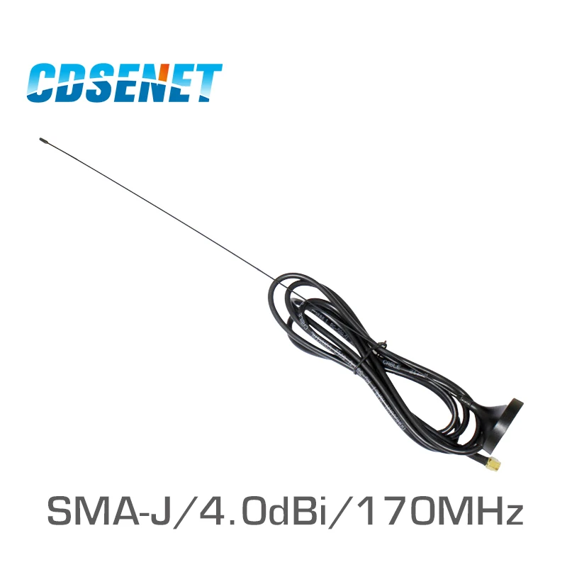 2 шт., 170 мГц присоски Wi-Fi антенны TX170-XP-200 SMA Мужской с высоким коэффициентом усиления 4dBi с магнитом база 170 м антенны для Связь