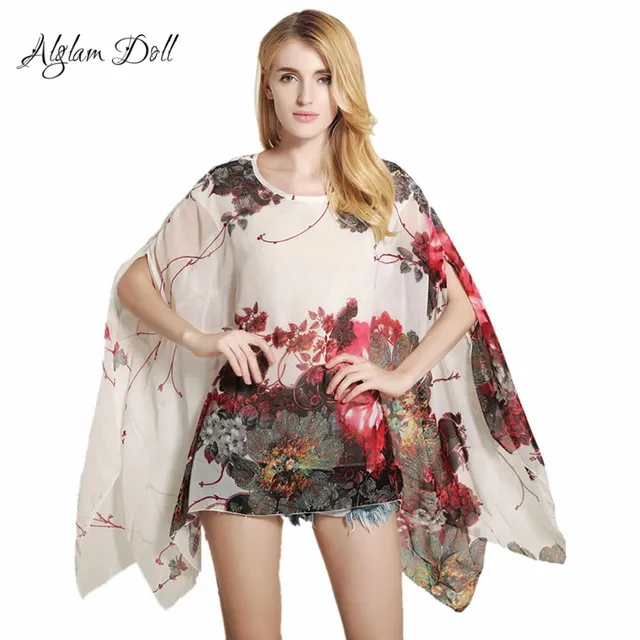 summer shawl with sleeves