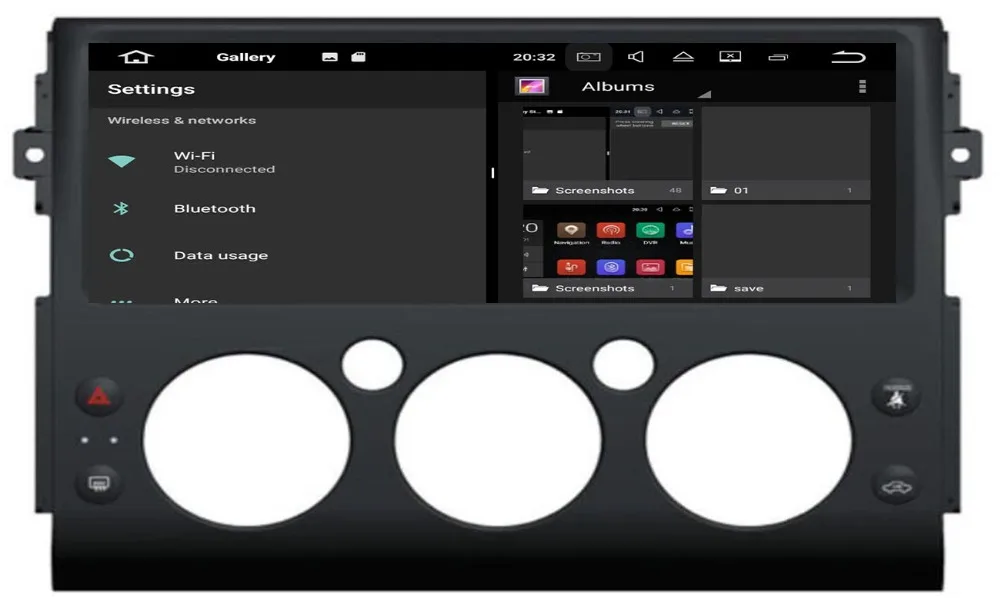 Sale 12.3" Tesla Type Android 9.0 Octa Core PX5/PX30 Fit Toyota FJ Cruiser 2006- 2013 Car DVD Player Navigation GPS Radio 3G WIFI 2