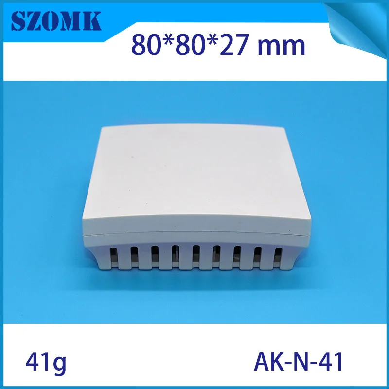 

4 pieces, 80*80*27mm customizable pcb enclosure electrical plastic housing box humidity temperature sensor switch project box