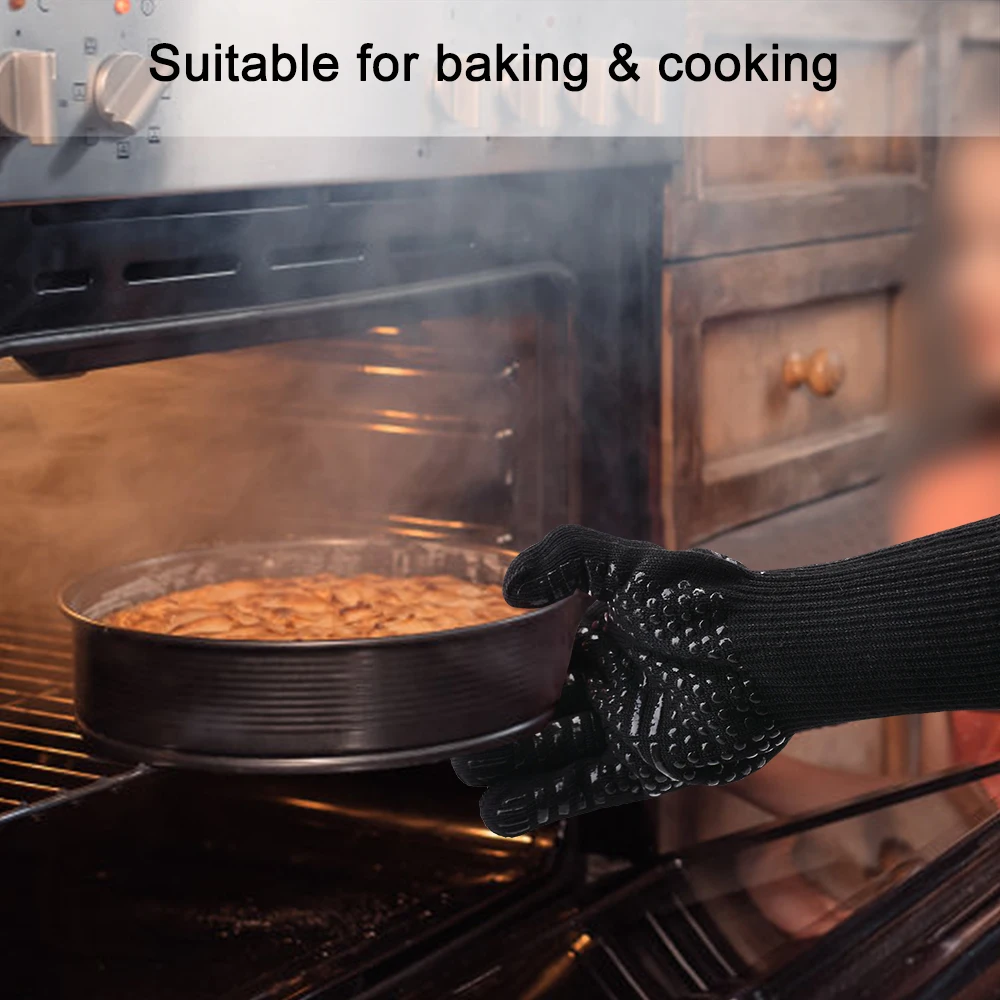 Potholders For kitchen glove BBQ the fireproof baking heat resistant silicone potholders holder pots for baking oven potholder (4)