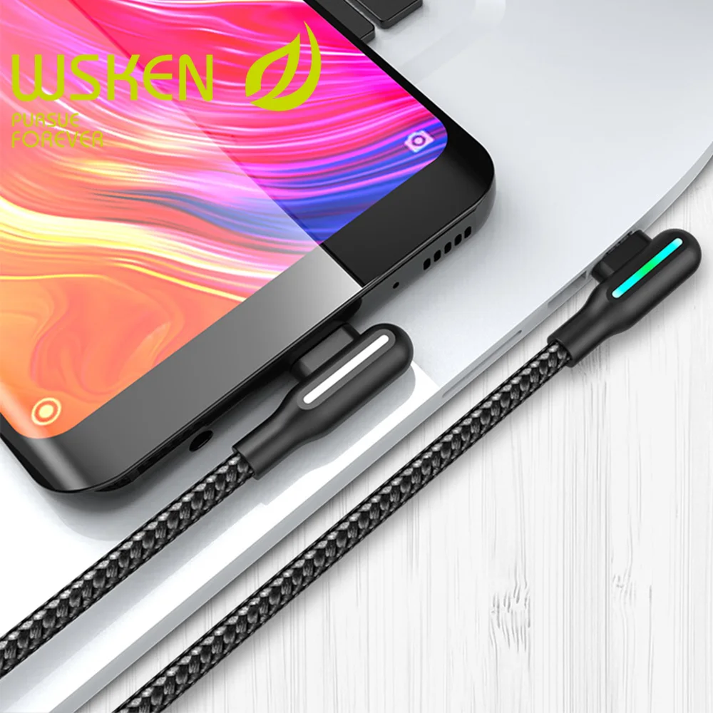 Wsken 3 м usb type C Быстрая зарядка usb c кабель type-c кабель для передачи данных зарядное устройство для Android usb-c Micro USB кабель для samsung S8 S9 Note 8