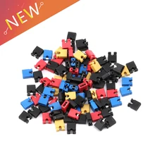 400 шт./лот 4 цвета 100 шт каждый цвет 2,54 мм для стандартной платы перемычки Шунты крышка короткого замыкания