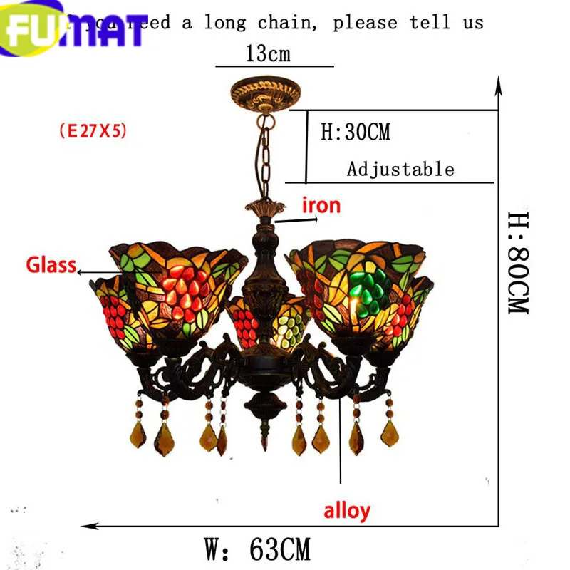 5Tiffany Grape Chandelier