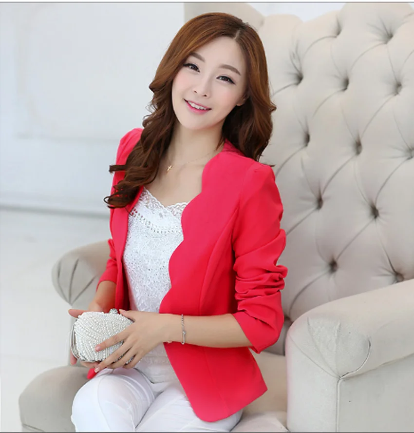 2019 Women Blazers And Jackets Vadim Women V Neck Spring Autumn Blazers And Jackets Sleeve Blazer Feminino Casual Style Suit