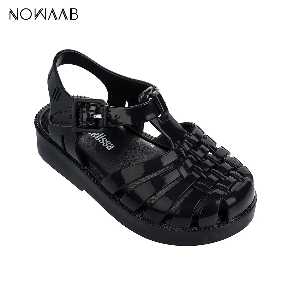 

Mini Melissa 2019 Summer New Roman Boy Girl Sandals Brazil Jelly Sandals Melissa Children Sandals Beach Shoes Non-slip Toddler