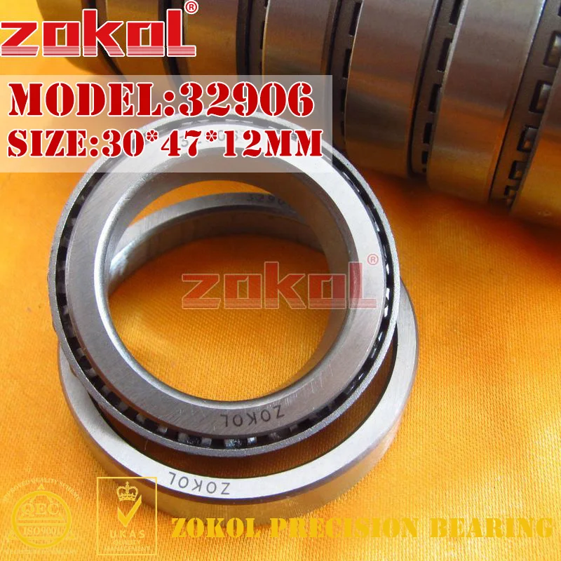 Подшипник ZOKOL 32906 2007906E конический роликовый подшипник 30*47*12 мм|bearing bearing|bearing roller