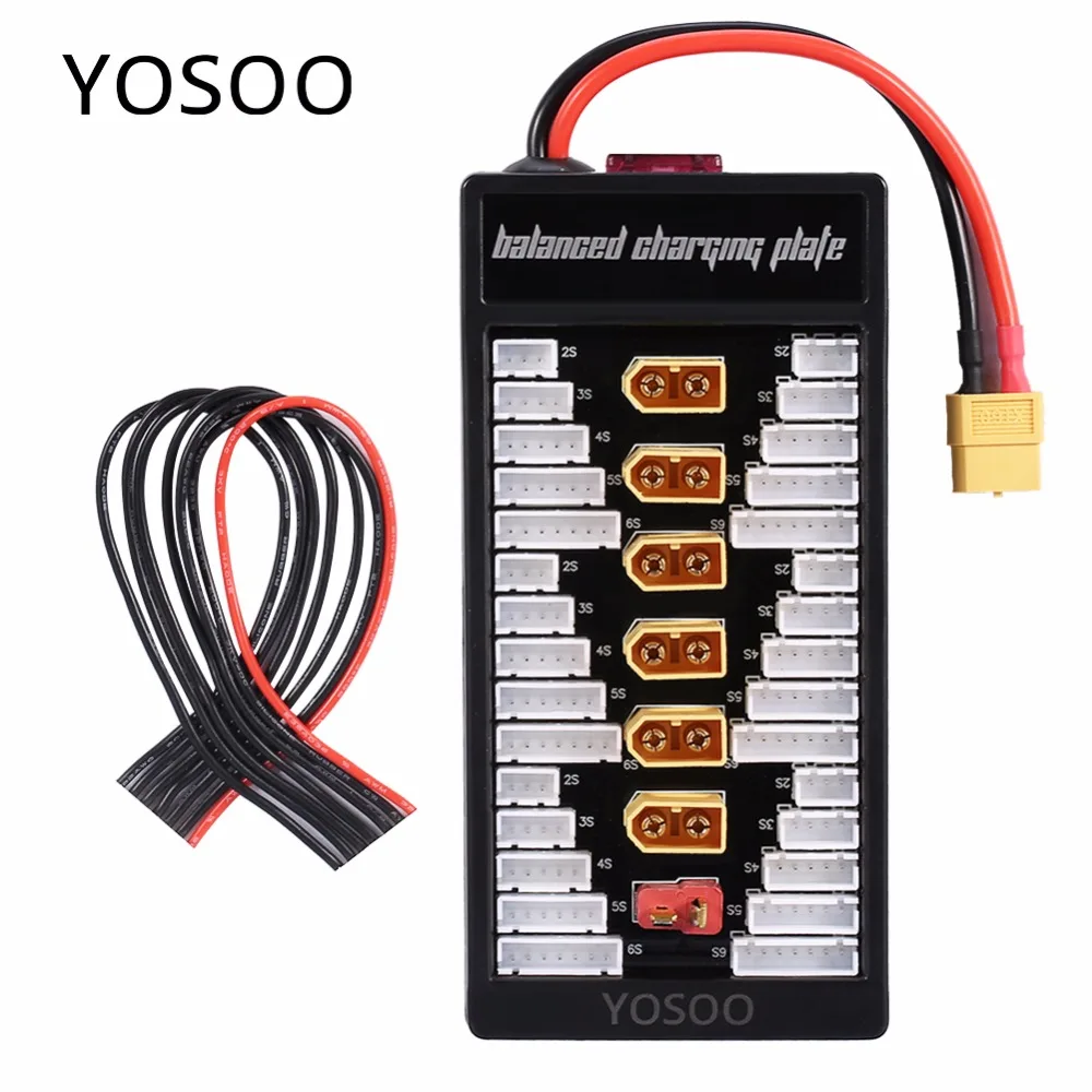 Lithium font b Batteries b font Charger Part 2S 6S Lipo Parallel Balanced Charging Board XT60