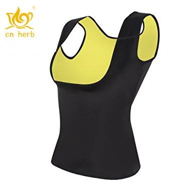 Cn Herb Women’s Hot Sweat Slimming Neoprene Shirt Vest Body Shapers For Weight Loss No Zipper Black Free Shipping