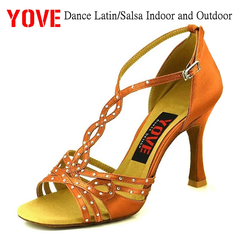 YOVE Style w125 5 Dance shoes Bachata/Salsa Indoor and Outdoor Women's