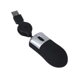 Мода эргономичный подходит Мини Выдвижной USB оптическая Колесо прокрутки проводная мышь для ноутбука тетрадь PC # YL