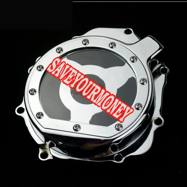 Motorcycle transparent Window Aluminum Billet Clear Stator Engine Cover