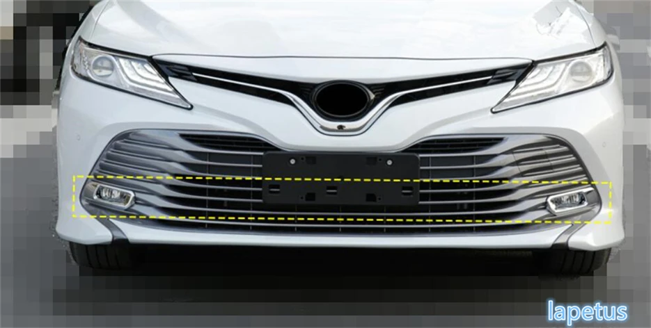 ABS Chrome Garnish Front Fog Lamp Light Cover For 2018 Toyota Camry SE XSE Exterior Parts Chromium Styling Stickers ABS Chrome Garnish Front Fog Lamp Light Cover For 2018 Toyota Camry SE XSE Exterior Parts Chromium Styling Stickers