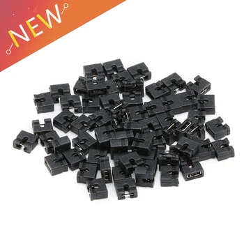 

100PCS Pitch 2.0mm Pin Header Shorting Cap Jumper Cap Short Block Black Circuit Board Jumper Cap Shunts Short Circuit Cap