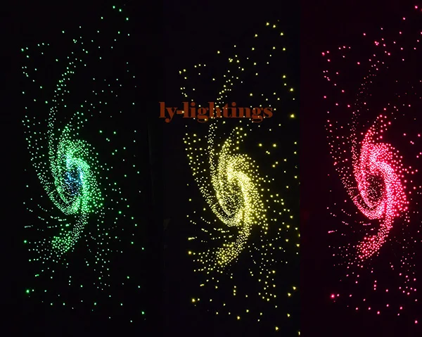 DIY RGB LED Twinkle Stars Fiber Optic Light Kit with Dual Output, 400 Strands Fiber for Optical Fiber Ceiling Night Light image 3