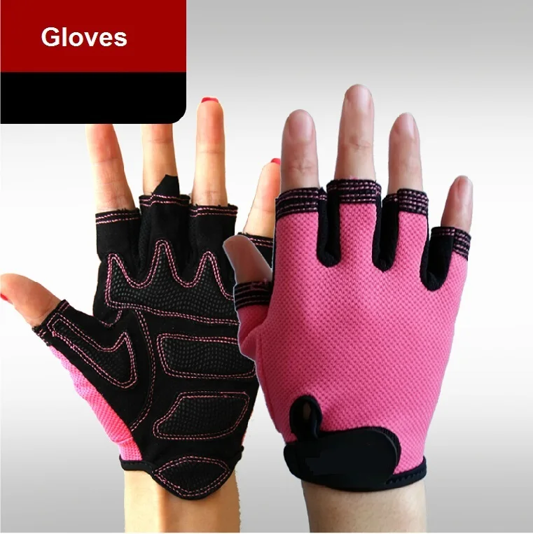 Women girls Fitness Summer ventilate durable Glove Sports Gym half