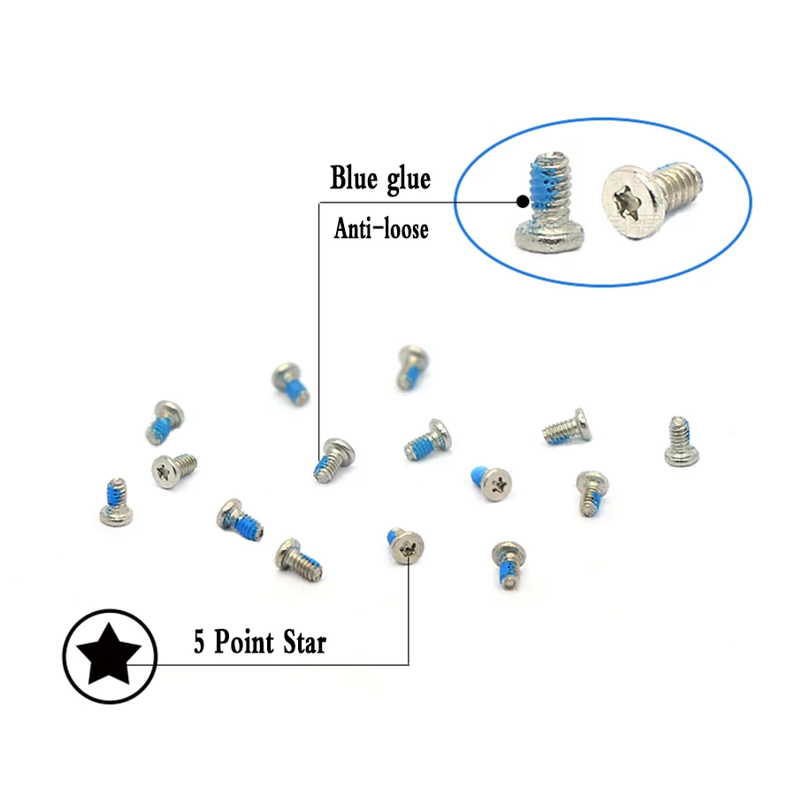 5-100 шт. M1 M1.2 304 Нержавеющая сталь пять звездочек 5 точечный винт с плоской головкой винт для ремонта ноутбука компьютера