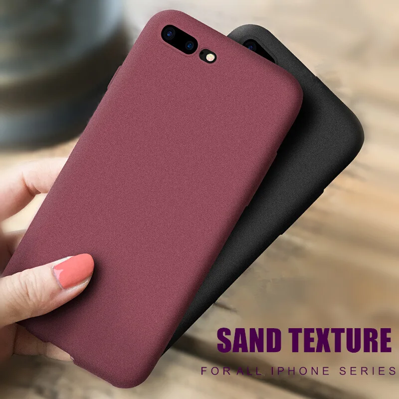 

Luxury Sandstone Matte Case For Xiaomi Redmi Note 7 5 Pro 6 6A 5A Soft Silicon Anti-knock Cover For Redmi 6 S2 Y2 5 Plus Note 4