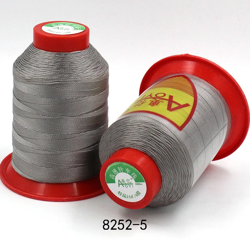 Aoyi 210D/6 fil полиэфирные швейные нитки швейные принадлежности для ремонта кожаных нитей шелковые нити швейная пряжа 10# сильная нить - Цвет: 8252-5