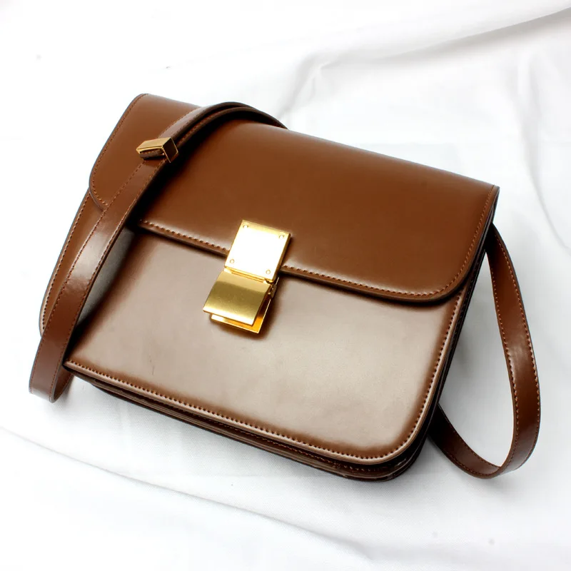 

2017 New Style Trend Fashion Stewardess Single Shoulder Satchel Bean Curd Bag Small Flap