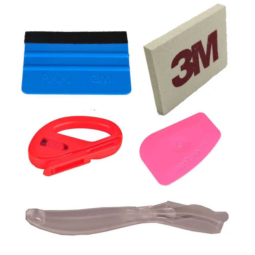 Pro Tool kit Combo Car Wrap Vinyl Tool Kit 3M Squeegee+3M Wool Squeegee + Cutterin Decals