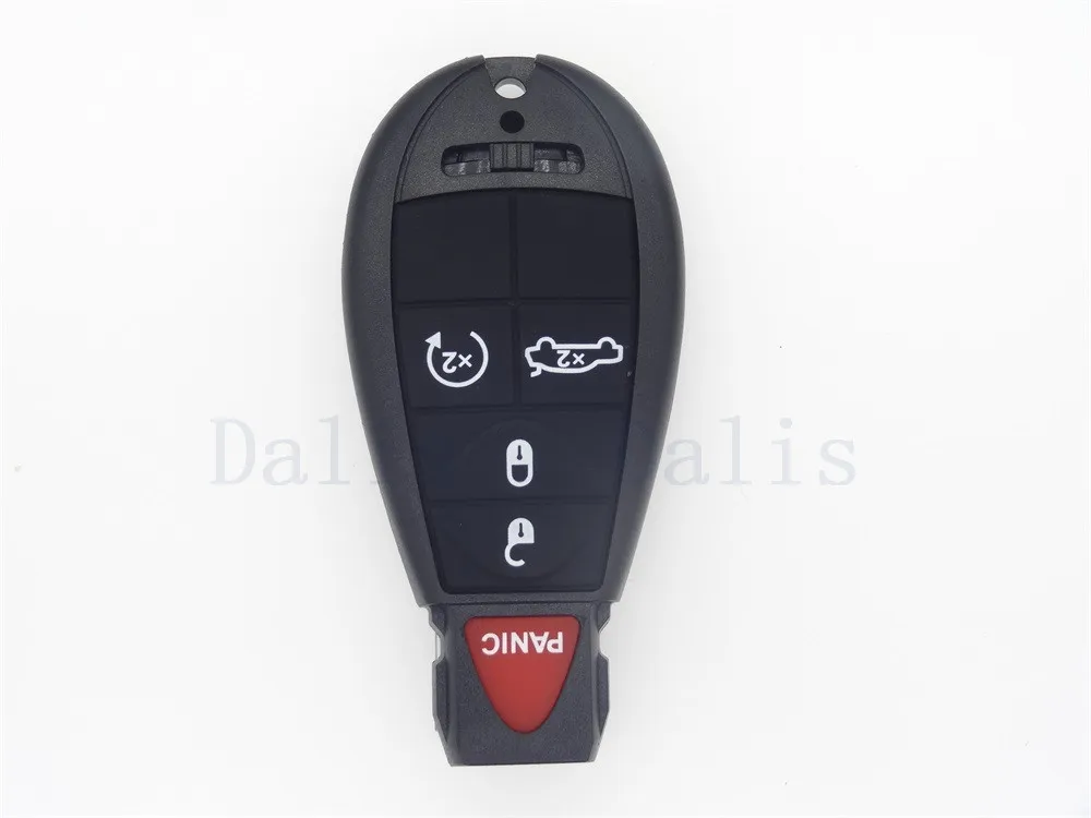 

4+1 button Replacement car Key Shell Blank case for Chrysler Jeep Commander Grand Chero Smart Remote Key Fob 1pc with smart key