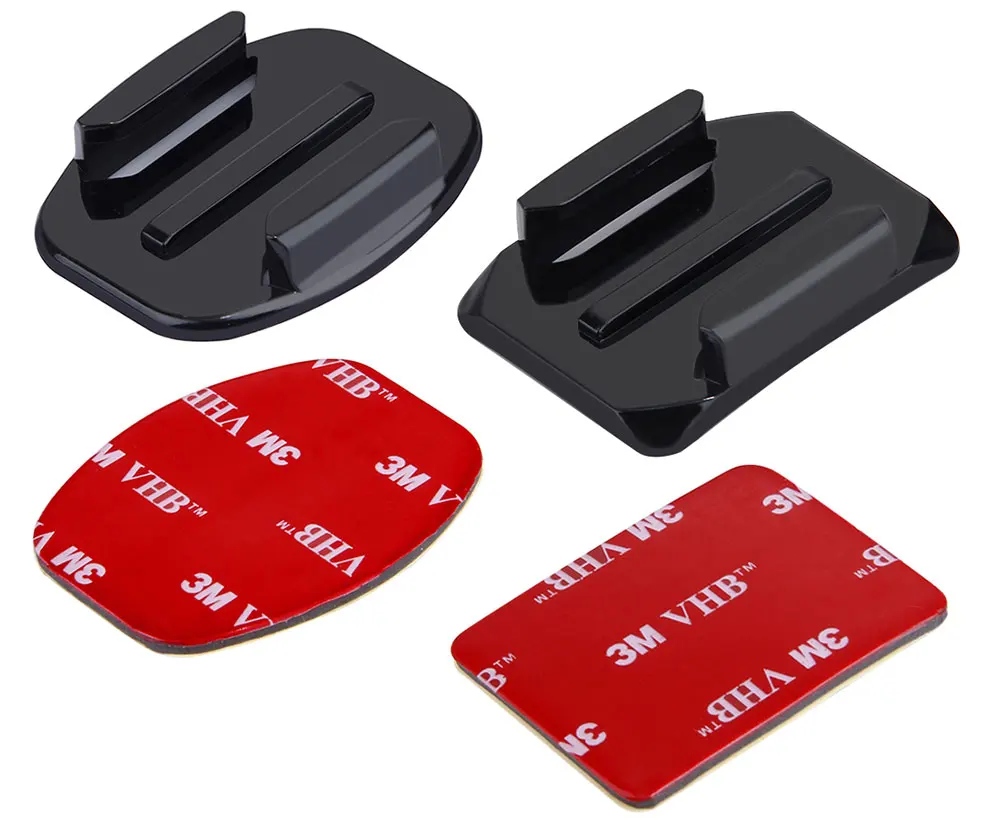 8pcs Flat Curved Base Mount and Adhesive Stickers for GoPro Hero 5 6 4 Yi 4K SJCAM SJ4000 Mount for Gopro Accessories Set (1)