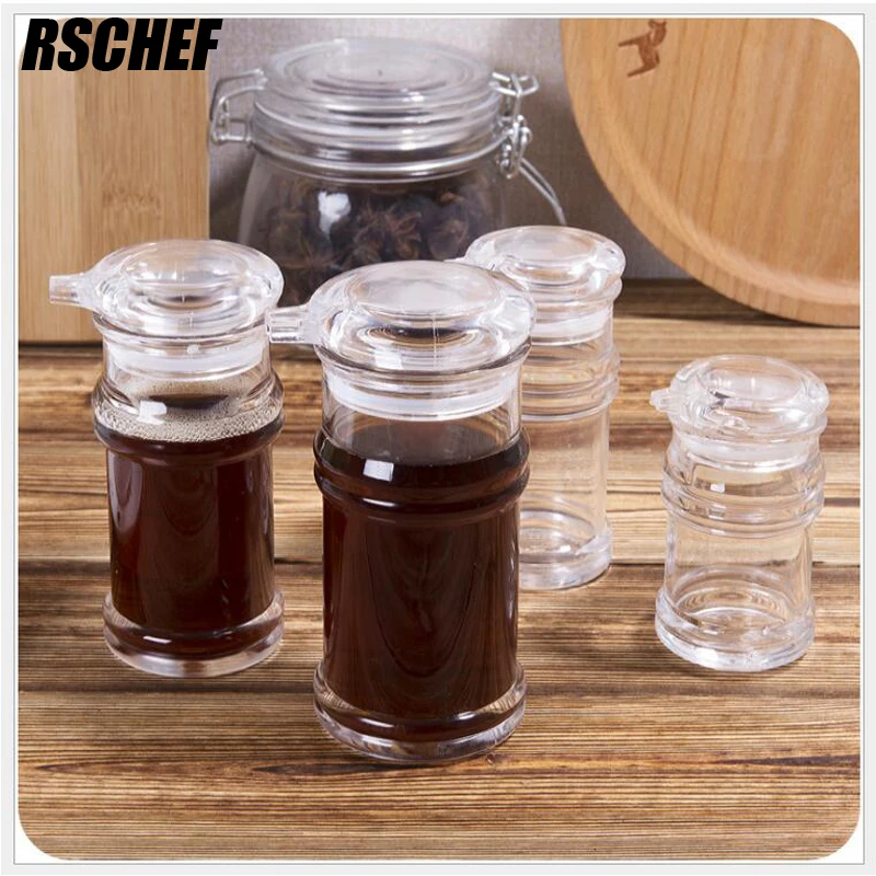 1 pcs set Spice Jar Kitchen Condiment Box Acrylic Spices Storage Seasoning Boxes Storage Box
