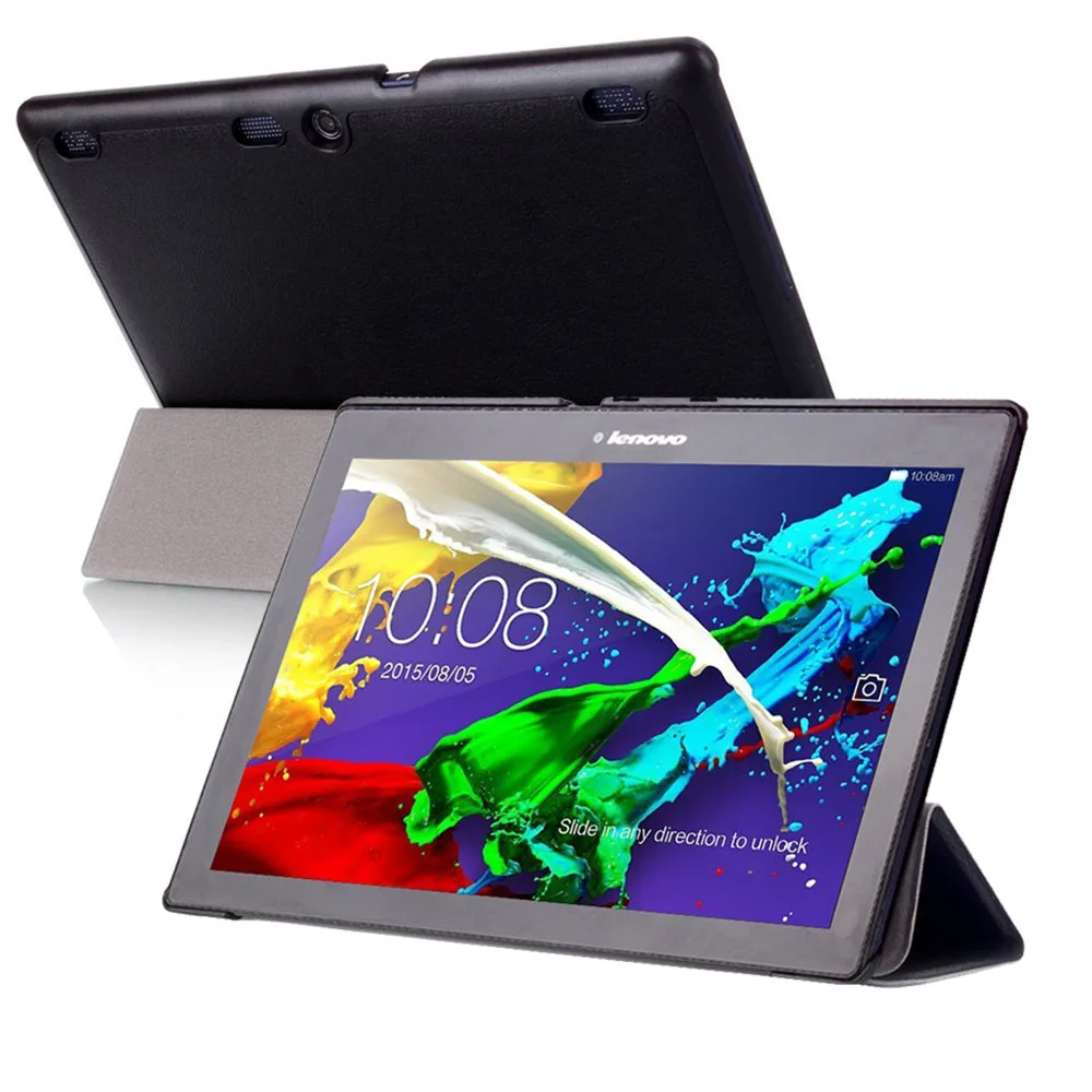 Capa para Lenovo Automático para Lenovo 10 Capa Inteligente Ultra Fina Leve Despertar Tab3 Plus 10.1 Tab 2 A10 - 3 - Imagem 3