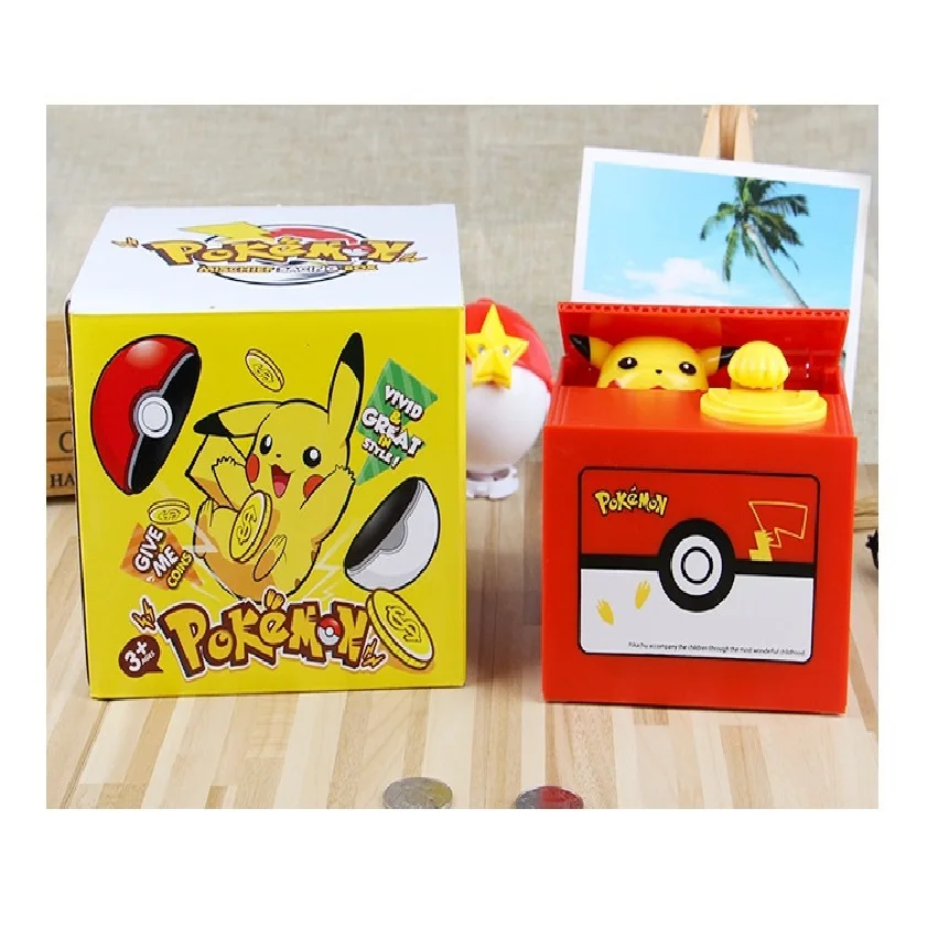 Совершенно новый Электронный пластиковый Копилка Pokemon для кражи монет сейф денег