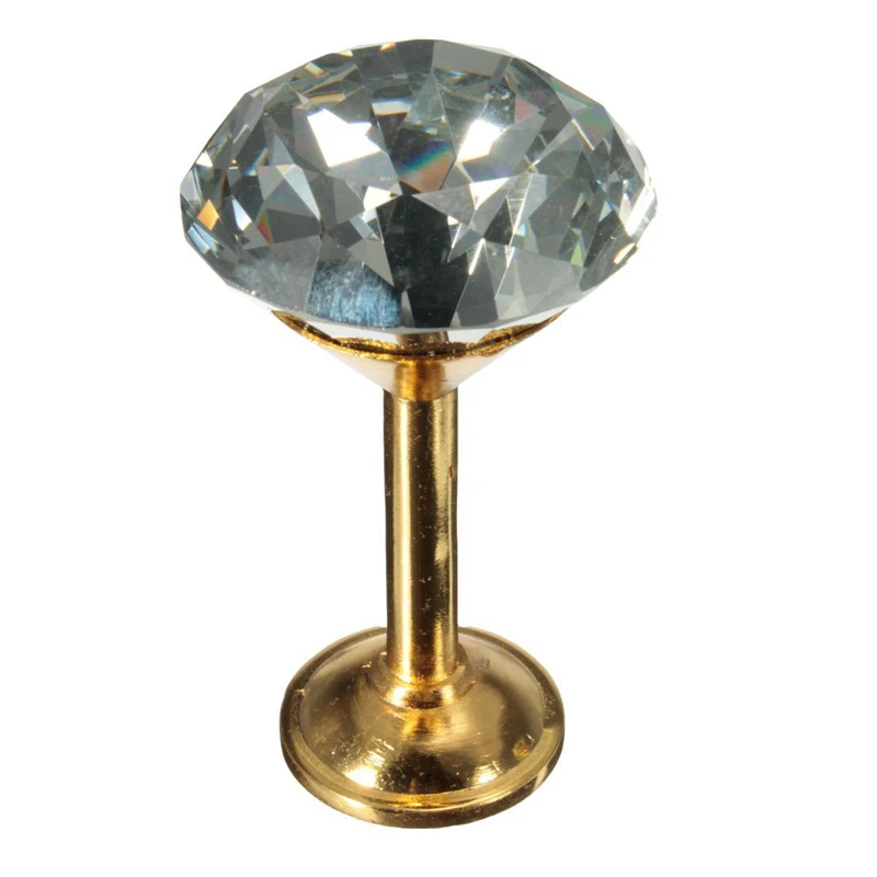2PCS x 45mm Crystal Window Wall Hook Curtain Hold Backs Tie Back Blind Holder Black/Gold/Silver