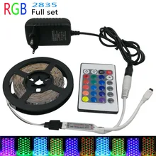 5m SMD 2835/3825 LED Light Flexible RGB LED Strip Light DC12V led tape NON Waterproof or Waterproof RGB LED Light