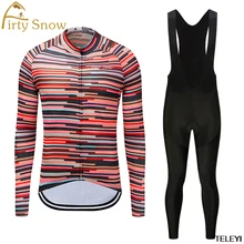 Новая спортивная одежда firty snow с длинным рукавом Велоспорт Джерси велосипедные рубашки Велосипедное Сиденье Велоспорт велосипед трико