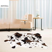 AOVOLL горячая Распродажа ковров из искусственной кожи коровы для гостиной Детская спальня ковры для украшения дома ковер пол дверь коврик Площадь Ковер