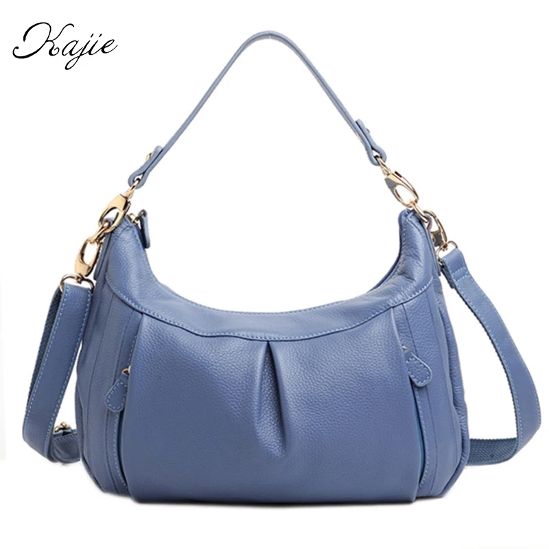 

Fashion Casual Genuine Leather Function All-match Hobos Handbags Youth Women Cowhide Luxury Bags Designer Shoulder Tote