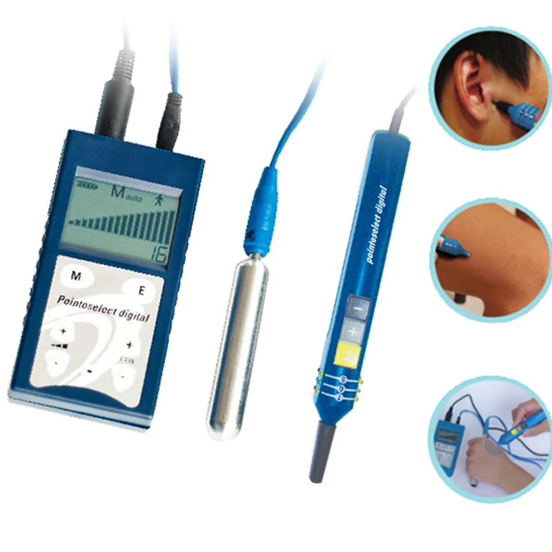 

Digital Point Finder for Auricular and Body Acupuncture with Integrated PuTENS Stimulation,LCD Display Ear Care
