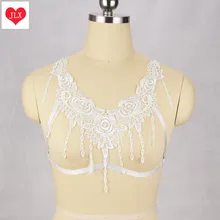 Кружевной бюстгальтер с кисточками, бюстгальтер с открытой грудной клеткой, Harajuku, утягивающий пояс в стиле 90, бюстгальтер без бретелей, танцевальное белье, эротическое белье для ночного клуба