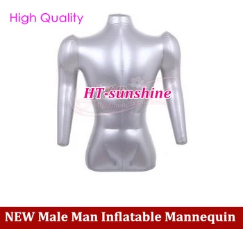 

1PCS Top Selling Half Body male man Form Inflatable M annequin have arm upper-body Dummy High Quality