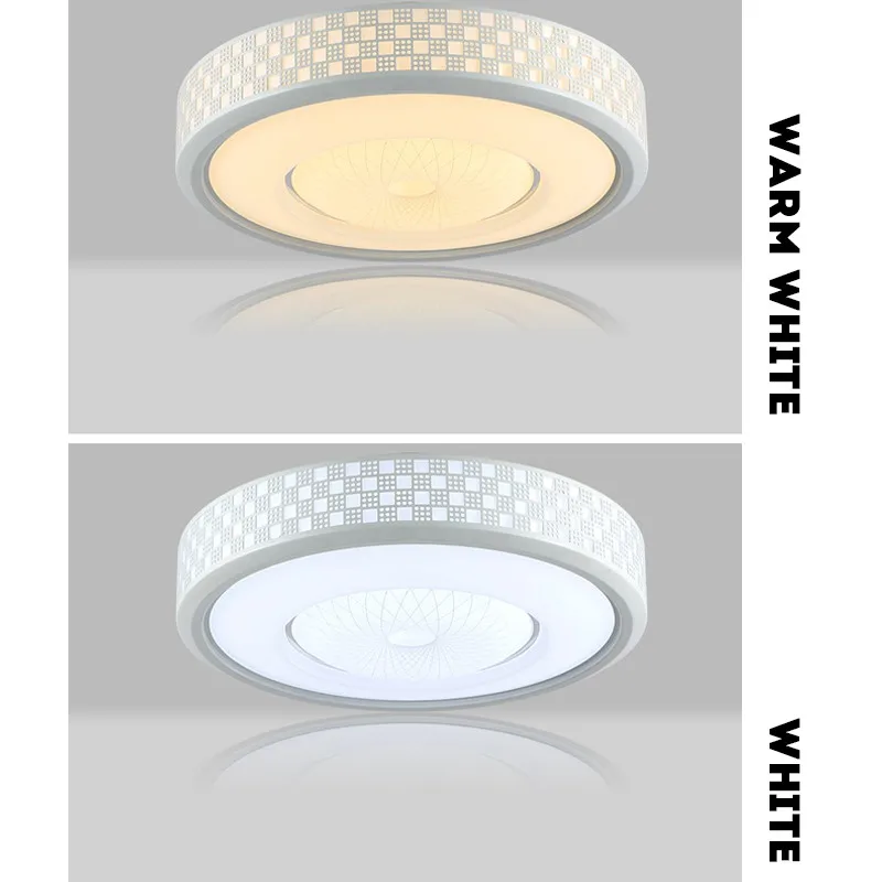 Smuxi супер яркий круглый светодиодный потолочный светильник современный роскошный гостиная спальня кухня флеш акриловая лампа AC110-240V