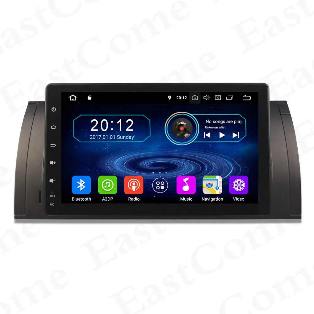 Sale HD 9 inch Android 8.1 Quad 4Core Car DVD Player For BMW 5 Series X5 E53 E39 E39 M5 GPS Navigation Radio Stereo BT WIFI 1
