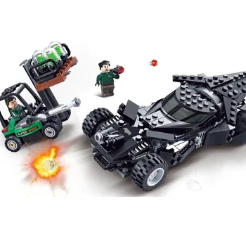 

306pcs Super Hero Avengers Helium intercepts Batmobile Building Blocks Compatible With Lepining Batman DIY Toy Set With Box