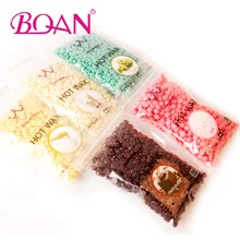 100 г/пакет, инструменты для ногтей, запах ромашки, без полосок, для депиляции, горячая пленка, твердый воск, гранулы, для восковой эпиляции, бикини, удаление волос, 5 цветов