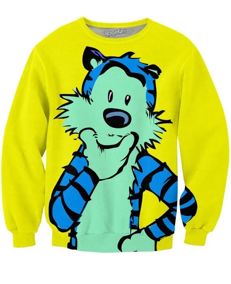 

Autumn Fashion Men Hoodies Sweatshirts Hobbes Printed Jogger Hip Hop Hoody Crewneck Pullover 3d Sweatshirt