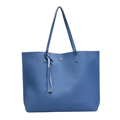Ретро женская сумка, роскошная сумка, высокое качество, из искусственной кожи, женская сумка, большая сумка, переносная сумка на плечо - Цвет: blue